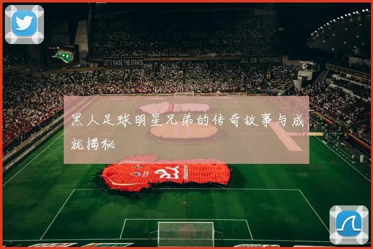 黑人足球明星兄弟的传奇故事与成就揭秘