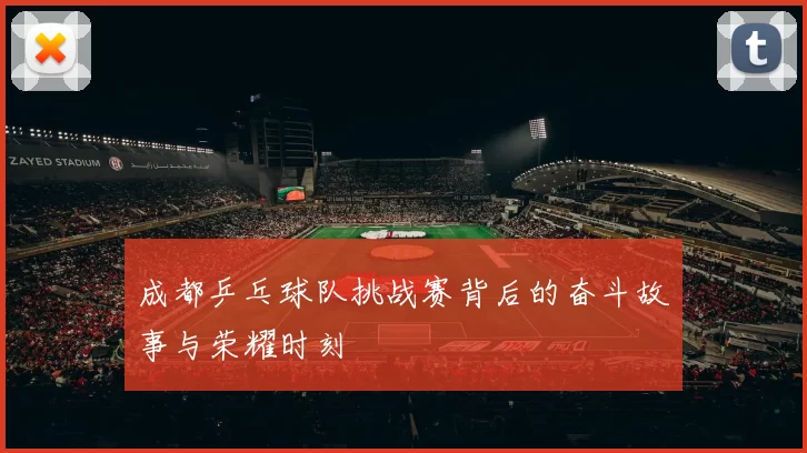 成都乒乓球队挑战赛背后的奋斗故事与荣耀时刻