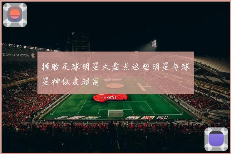 撞脸足球明星大盘点这些明星与球星神似度超高
